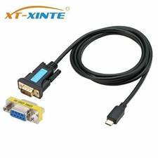 XT-XINTE 1.5m USB-C to RS232 DB9 Male Serial Adapter w/ Female-Female Connector picture