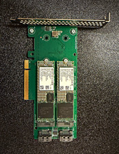 HP M.2 Dual SATA Enablement Card w/ 2x Intel 120GB M.2 SSD 777259-002 DL380 picture