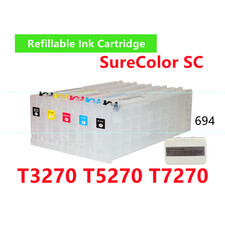 5 Empty Refillable Ink Cartridge T694 694 T7270 T5270 T3270 chip resetter * picture