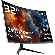 32 inch 240Hz Curved Gaming Monitor 1500R 1080P 125% sRGB 1ms, Freesync/G-syn... picture