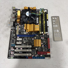 ASUS P5Q Motherboard - Intel Core 2 Duo E8500 - 4GB RAM - Heatsink - I/O Shield picture