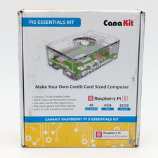 CanaKit Raspberry PI 5 Essentials Kit 4GB RAM 32GB MicroSD Card-Sized Computer picture