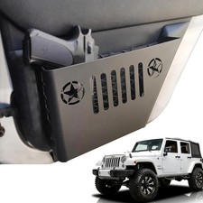 Metal Front Door Storage Black Door Side Insert Organizer Pockets for 2007-20... picture