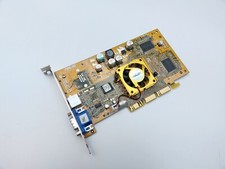 RARE ASUS V8170DDR 64MB NVIDIA GEFORCE4 MX440 AGP VGA TV-out GOLD FAN picture