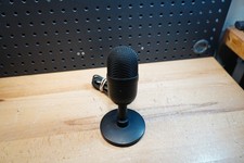 (D) Razer Seiren Mini USB Condenser Microphone Black RZ19-03450100 w/ Cable Used picture