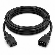 14 AWG Power Extension Cord (IEC320 C13 to IEC320 C14) - 1/2/3/4/5/6/7/8/10/15ft picture