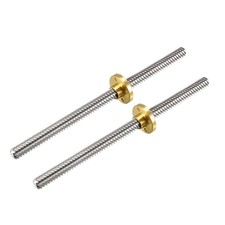 2PCS 150mm T8 OD 8mm Lead Screw Rod with Copper Nut  for 3D Printer Z Axis picture