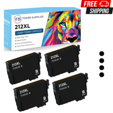 4x Black 212XL T212 Ink Cartridges for Epson Workforce WF-2830 WF-2850 XP-4100 X picture