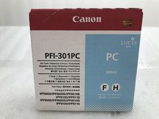 Genuine OEM Canon PFI-301PC Expired Photo Cyan Ink Cartridge - Exp: VARIOUS DATE picture