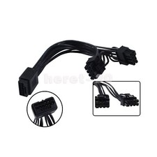 16Pin(12+4) 12VHPWR Female to Dual 8pin(6+2) Male Video Card Adapter Cable 19CM picture