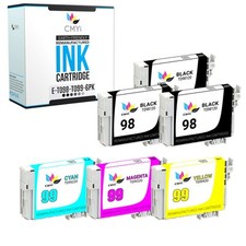 CMYi 6-Pack Replacement Epson T098 T099 Ink Cartridges for Artisan 837 700 710 picture