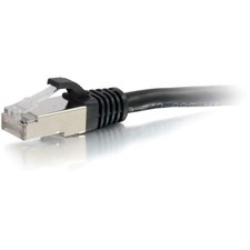 C2G-35ft Cat6a Snagless Shielded (STP) Network Patch Cable - Black picture