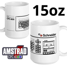 Schneider CPC 464 Retro Computer Mug 15oz - Amstrad 8-Bit Keyboard Coffee Cup picture