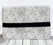 THIRTY ONE Envelope Tablet iPad Laptop Sleeve Speckles Pebble White Black 14x9.5 picture