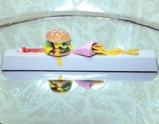 Handmade Burger fast food spacebar mechanical keyboard keycap PBT ROG cherry MX  picture