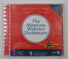 The Merriam Webster Dictionary: CD Win 95/98 2000 Used Kohl's Cares Kid VG  picture