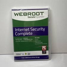 WEBROOT SECURE ANYWHERE INTERNET SECURITY 5 DEVICES  NEW GLOBAL KEY picture
