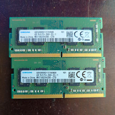 Lot of 2 - 8GB SO-DIM SAMSUNG LAPTOP RAM MEMORY 4GB 1RX8 PC4 2666V-SA1-11 picture