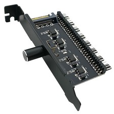 PC Fan Speed Controller 4pin 3pin 8 Channel Splitter ATX PCIe Slot SATA Power picture