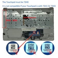 NEW For HP 17-BY 17-CA Palmrest Backlit Keyboard 73H Touchpad L92787-001 Silver picture