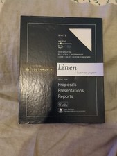 Southworth Fine Business Paper White Linin 100 Sheet 24lb Watermarked 25% Cotton picture