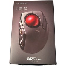 Elecom Deft Pro Trackball Mouse Bluetooth Black Red - New / Open Box picture