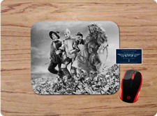 WIZARD OF OZ INSPIRED SCENE BLACK & WHITE CUSTOM MOUSE PAD DESK MAT HOME OFFICE picture