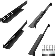 1U Universal Rack Mount Rails, 4-Post Server Rack Rail picture