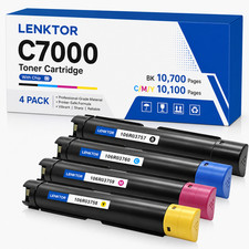 C7000 106R03757 4PK BK/C/M/Y Toner Set Replacement fit for C7000 C7000DN C7000N picture