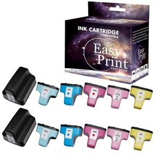 12PK replace for HP02 Ink Cartridge for PhotoSmart 3108 3110 C5180 Printer picture