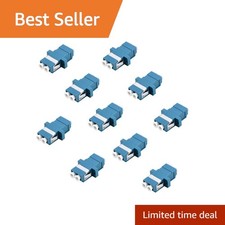 YIENFBEV LC Fiber Optic Adapter Duplex, Blue, 10 Pack picture