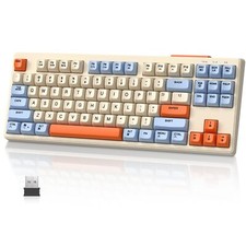 Wireless Dual Mode TKL Mechanical Feel Gaming Backlit Silent Keyboard for PC picture