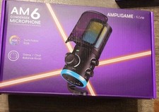 FIFINE Ampligame AM6 RGB USB Microphone Gaming PC Streaming Podcast Mic  picture