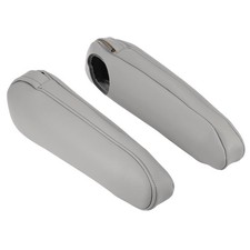 X AUTOHAUX 1 Pair Car Front Seat Armrest Cover Kit 37 x 26 x 5 cm, Gray  picture