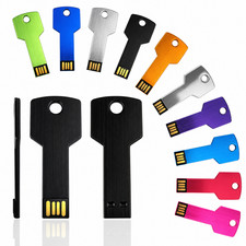 USB 2.0 Flash Drive Key Shape Pendrive 128GB 64GB 32GB 16GB 8GB Memory StickGift picture