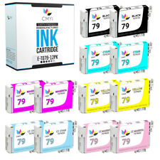 12PK Replacement Color Ink Cartridges for Epson T079 79 2BK 2CMY 2LC 2LM Combo picture