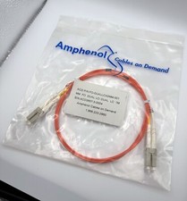 Amphenol LC-LC Duplex Multimode Fiber Optic Patch Cable 62.5/125 OM1-1m (3.3ft) picture