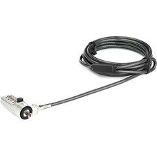 StarTech 6.6ft Laptop Cable Lock, 4 Digit Combination Anti-Theft Security Cable picture