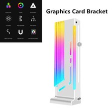 Aluminum Alloy White   Holder Video Card Holder 5V RGB Graphics Card Bracket picture