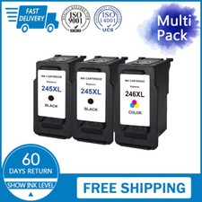 3Pks PG-245XL Black & CL-246XL Color Ink for Canon PIXMA iP2820 MG2420 MG3020 ; picture