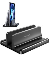 Adjustable Vertical Laptop Stand Holder - Space-Saving 3-in-1 Dock for 17.3