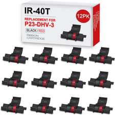 12 Pack IR40T Compatible Ribbon Calculator Ink Roller Replacement for Canon picture