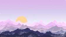Landscape abstract sun art mountains Custom Gaming Mat Desk picture