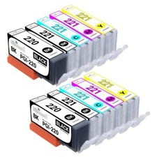 10PK PGI220 CLI221 Ink Cartridges for Canon PIXMA MP560 MP620 MP640 Printer picture