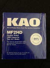 KAO 3.5''  MF2HD 2MB Capacity Floppy Disks 10 Total Disks picture