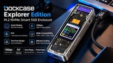 DOCKCASE Explorer M.2 NVMe SSD Enclosure USB-C 10Gbps Smart Display NEW picture