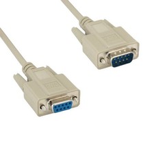 6-25FT DB9 Null Modem Serial Printer Cable M/F 28 AWG RS-232 Crossover 9 Pin PC picture