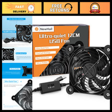 120mm USB Cooling Fan with Speed Control - High Airflow for Router, DVR, Xbox picture