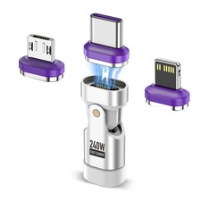 Fast Charging Type-c Converter Uslion 240w Magnetic Usb-c Adapter 180° Rotation¢ picture