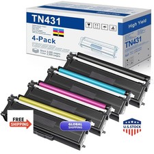MOLIMER TN431 4-Pack Toner Cartridge Compatible for Brother TN431 TN433 picture